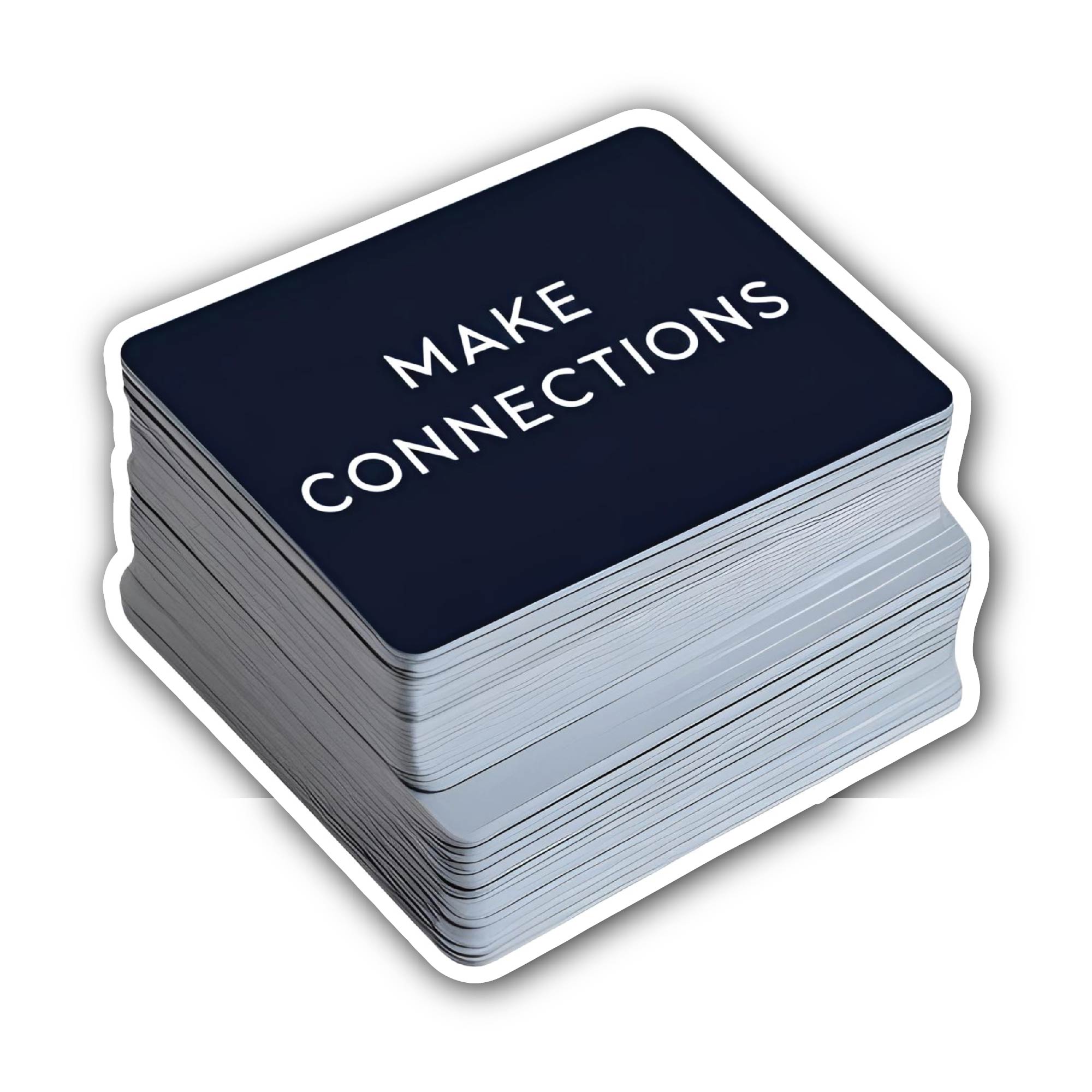 Make Connections Sticker, Waterproof Vinyl Decal Sticker Indoor Or Outdoor 2 (Pieces) 3" and 5"