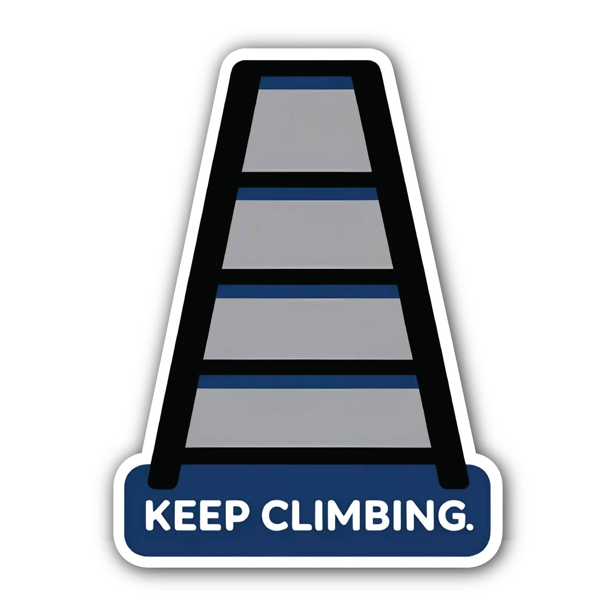 Keep Climbing Sticker, Waterproof Vinyl Decal Sticker Indoor Or Outdoor 2 (Pieces) 3" and 5"