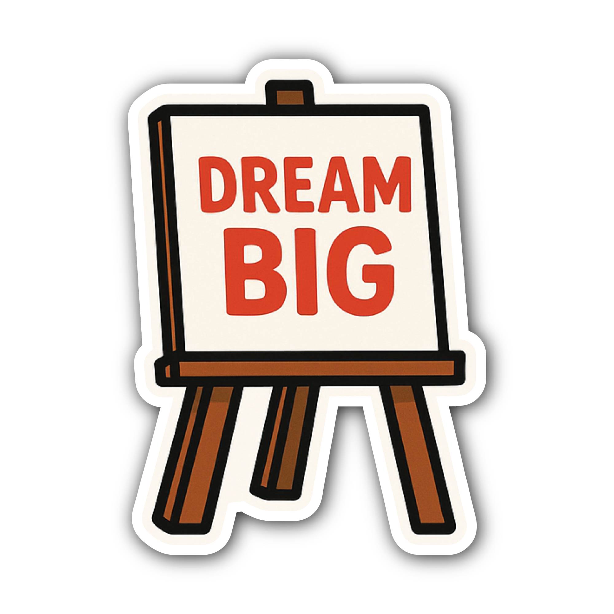DREAM BIG Sticker, Waterproof Vinyl Decal Sticker Indoor Or Outdoor 2 (Pieces) 3" and 5"