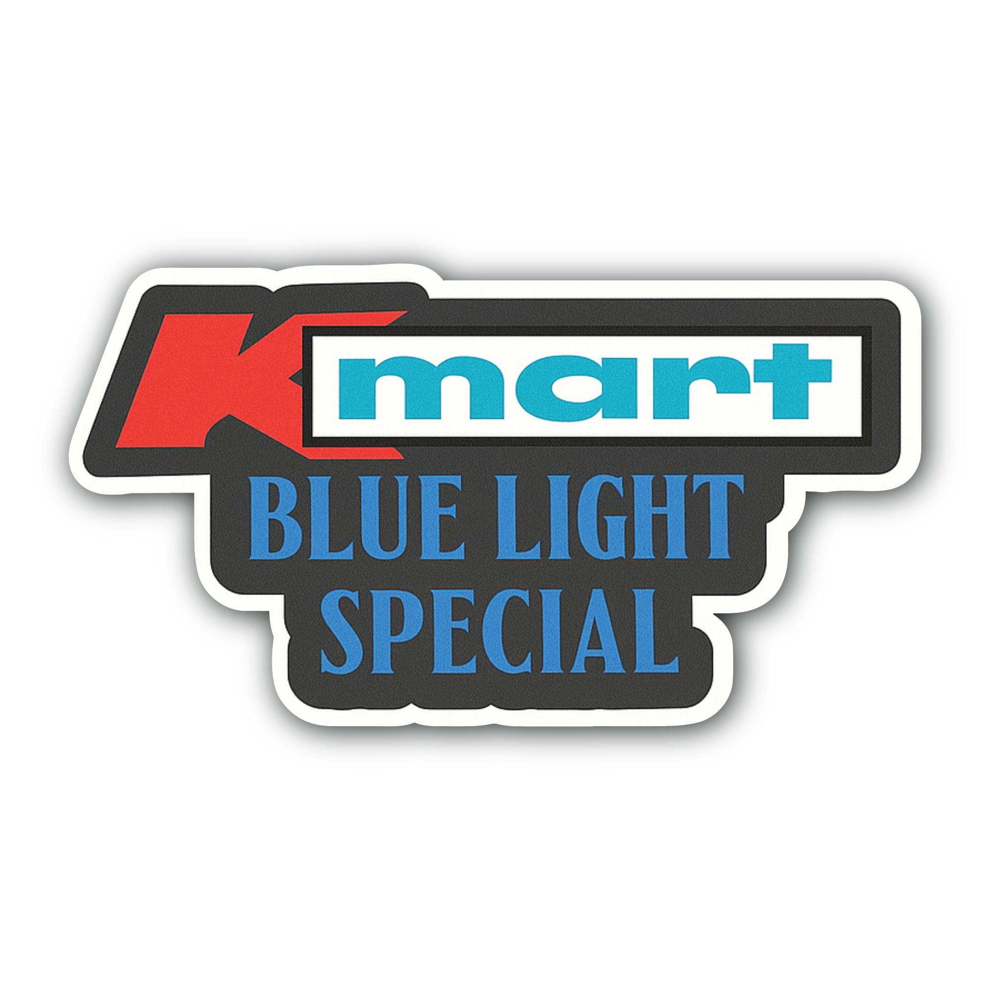 Kmart Blue Light Special Sticker, Waterproof Vinyl Decal Sticker Indoor Or Outdoor 2 (Pieces) 3" and 5"