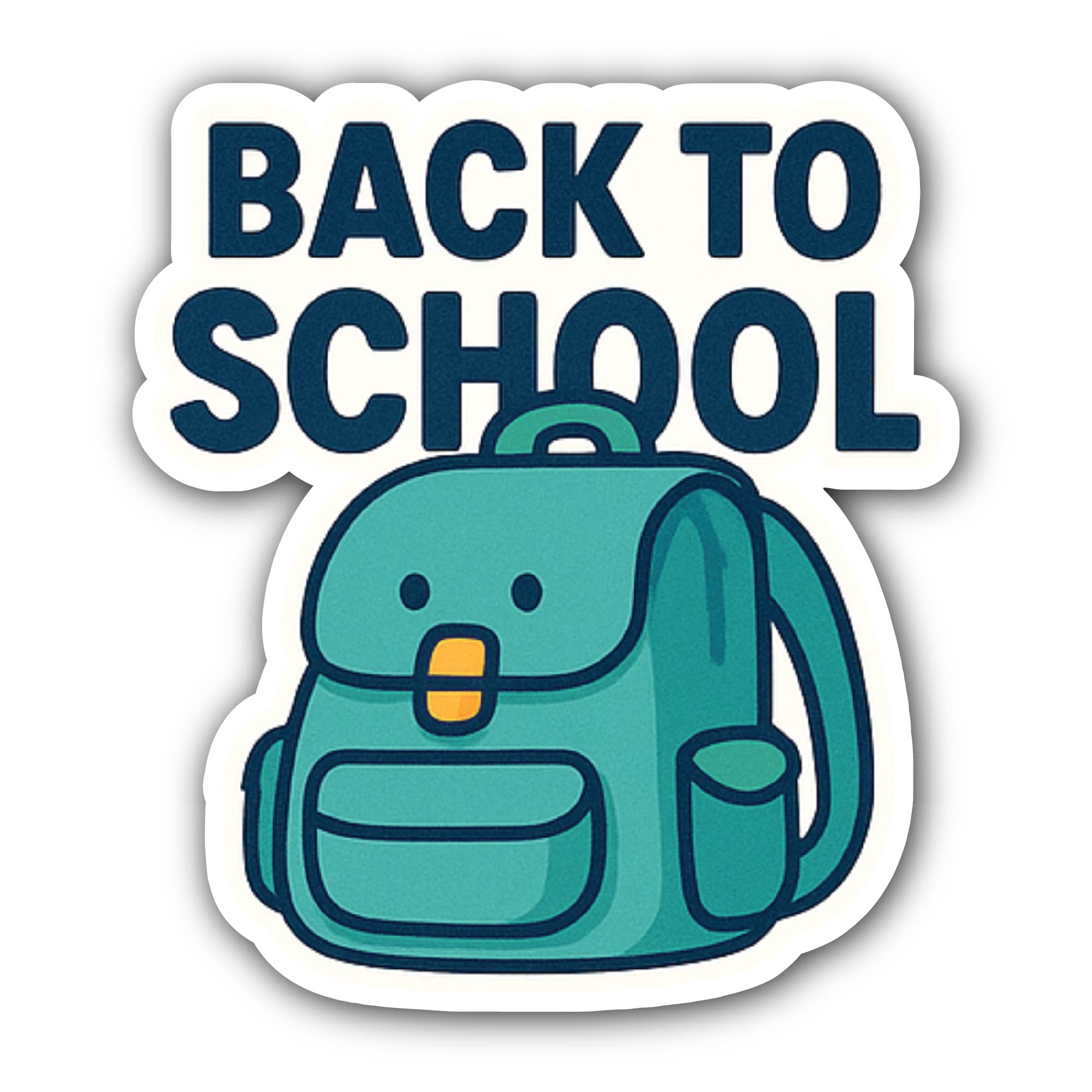 Back to School Sticker, Waterproof Vinyl Decal Sticker Indoor Or Outdoor 2 (Pieces) 3" and 5"