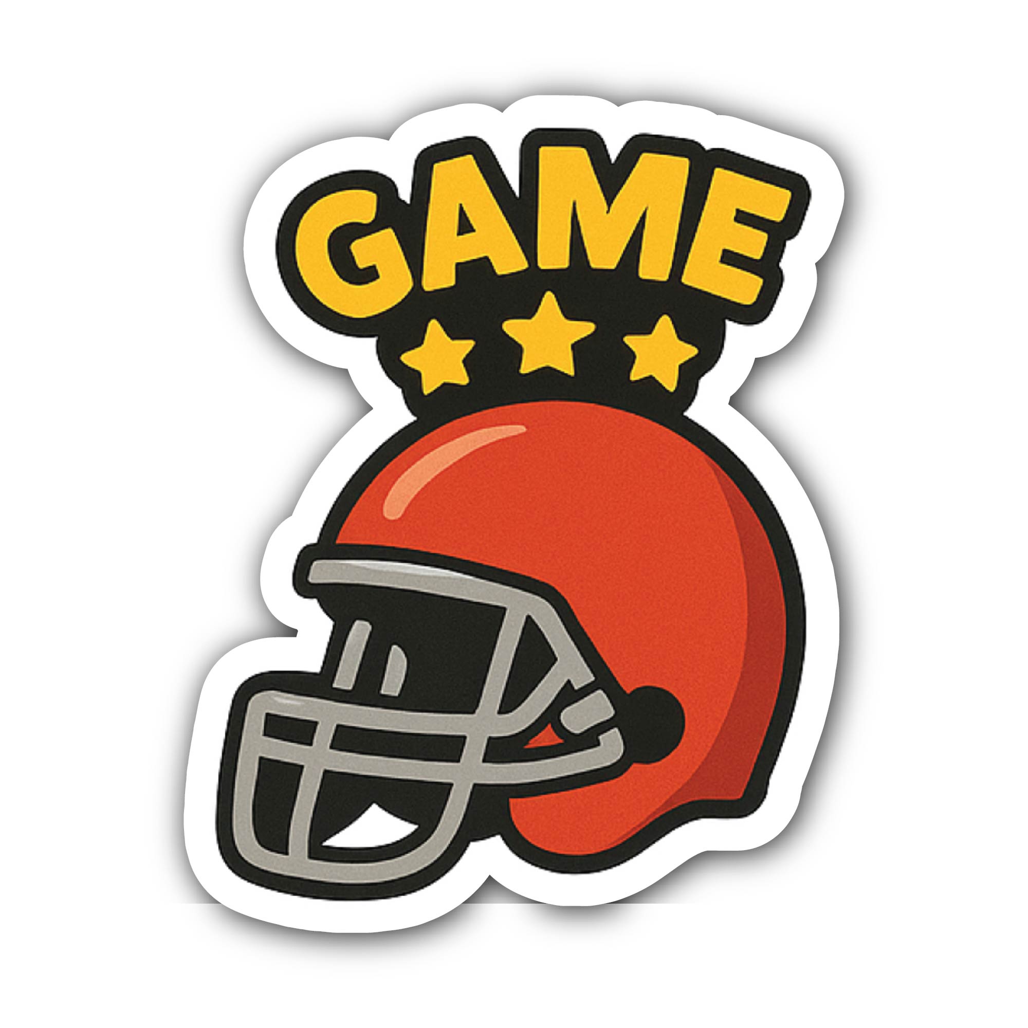 Game Sticker, Waterproof Vinyl Decal Sticker Indoor Or Outdoor 2 (Pieces) 3" and 5"