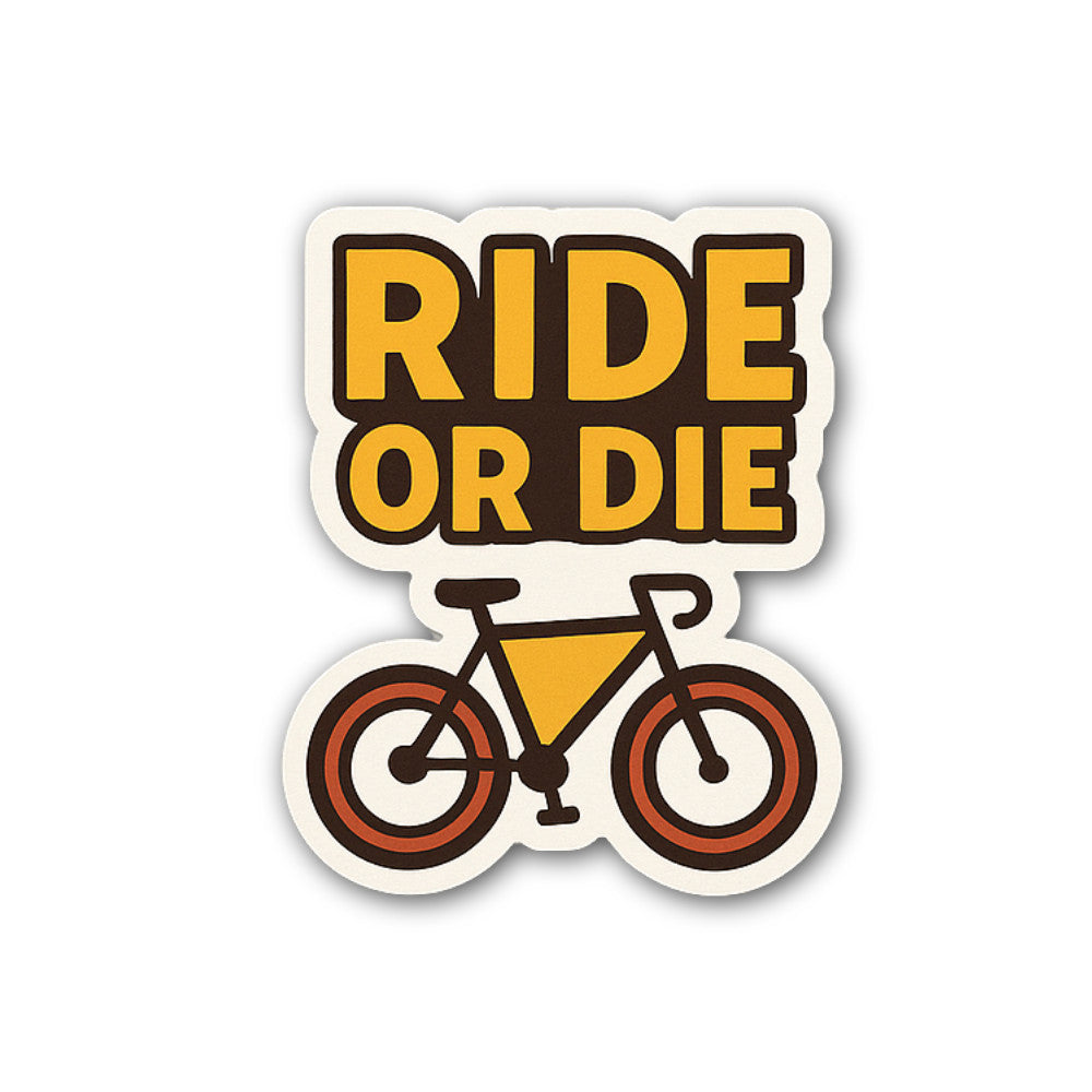 Ride Or Die Sticker, Waterproof Vinyl Decal Sticker Indoor Or Outdoor 2 (Pieces) 3" and 5"