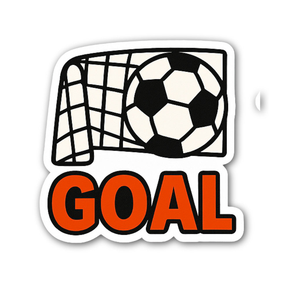 Goal Sticker, Waterproof Vinyl Decal Sticker Indoor Or Outdoor 2 (Pieces) 3" and 5"