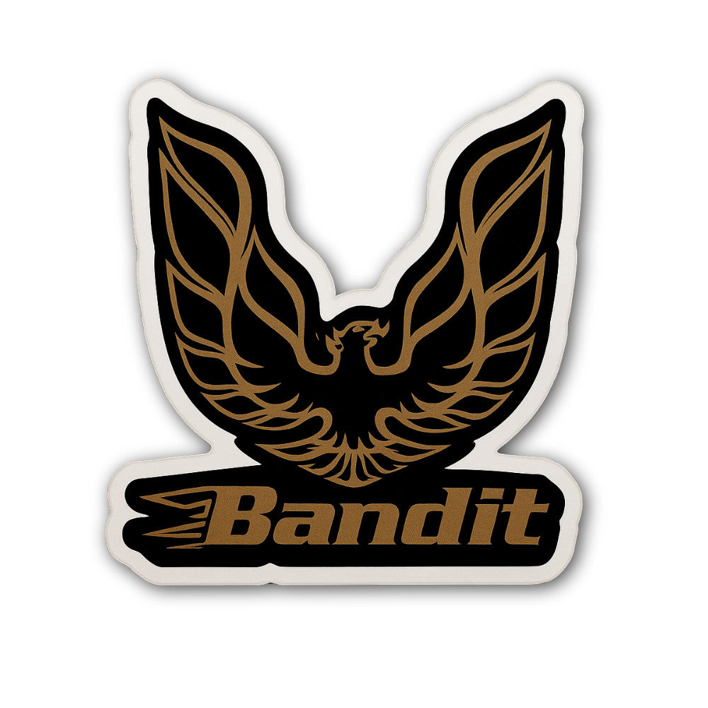 Bandit Sticker, Waterproof Vinyl Decal Sticker Indoor Or Outdoor 2 (Pieces) 3" and 5"
