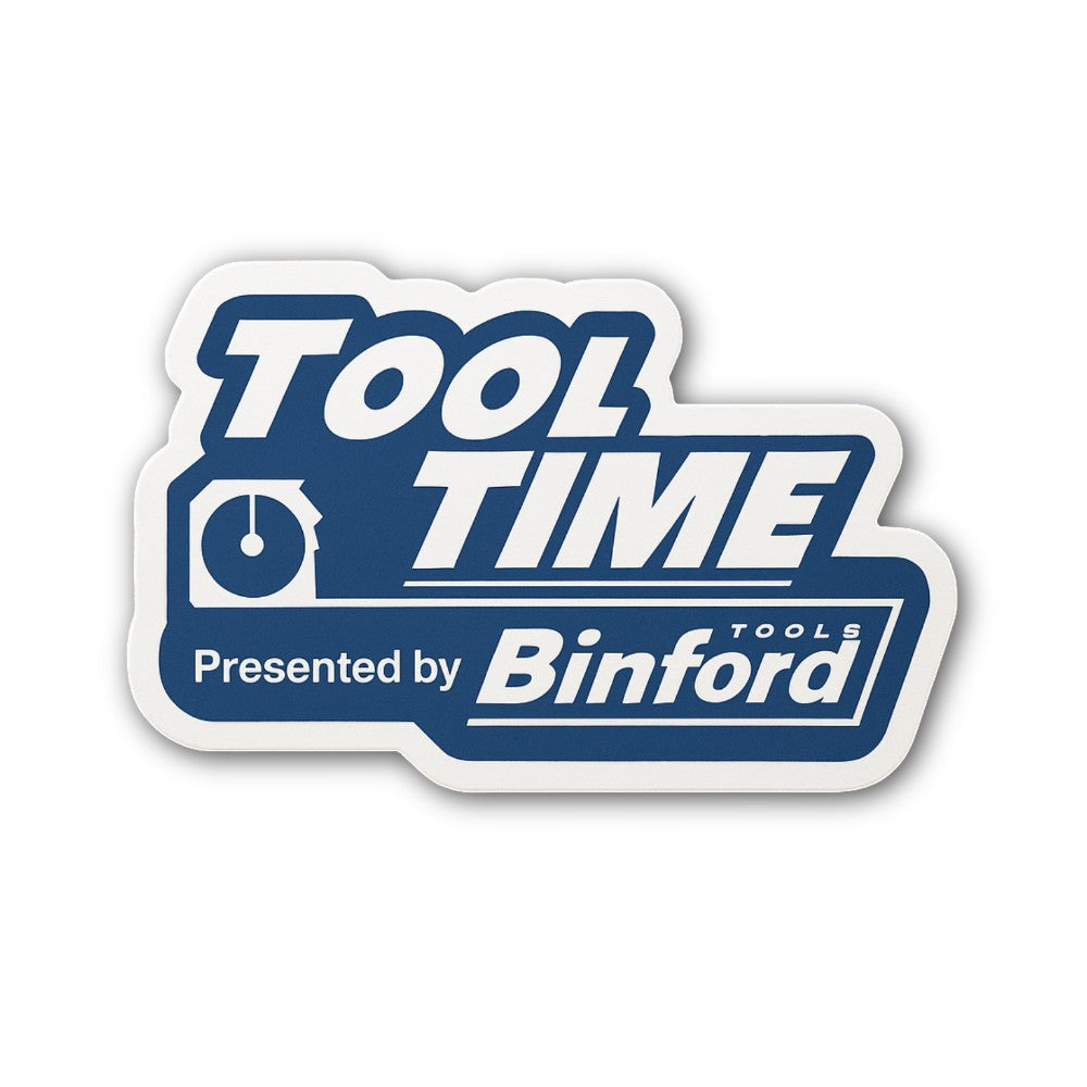 Tool Time Binford Tools Sticker, Waterproof Vinyl Decal Sticker Indoor Or Outdoor 2 (Pieces) 3" and 5"