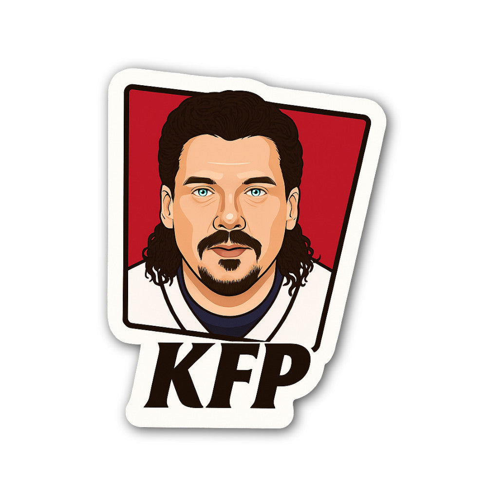 KFP Sticker, Waterproof Vinyl Decal Sticker Indoor Or Outdoor 2 (Pieces) 3" and 5"