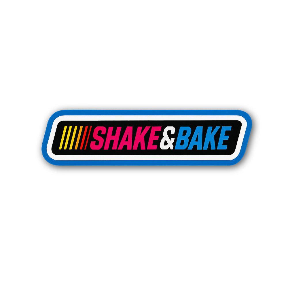 Shake & Bake Sticker, Waterproof Vinyl Decal Sticker Indoor Or Outdoor 2 (Pieces) 3" and 5"