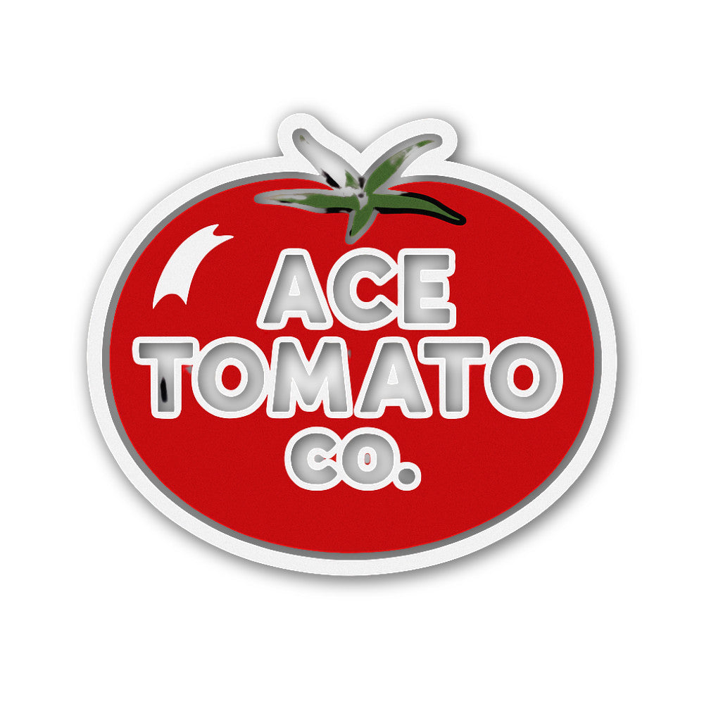Ace Tomato Co. Sticker, Waterproof Vinyl Decal Sticker Indoor Or Outdoor 2 (Pieces) 3" and 5"