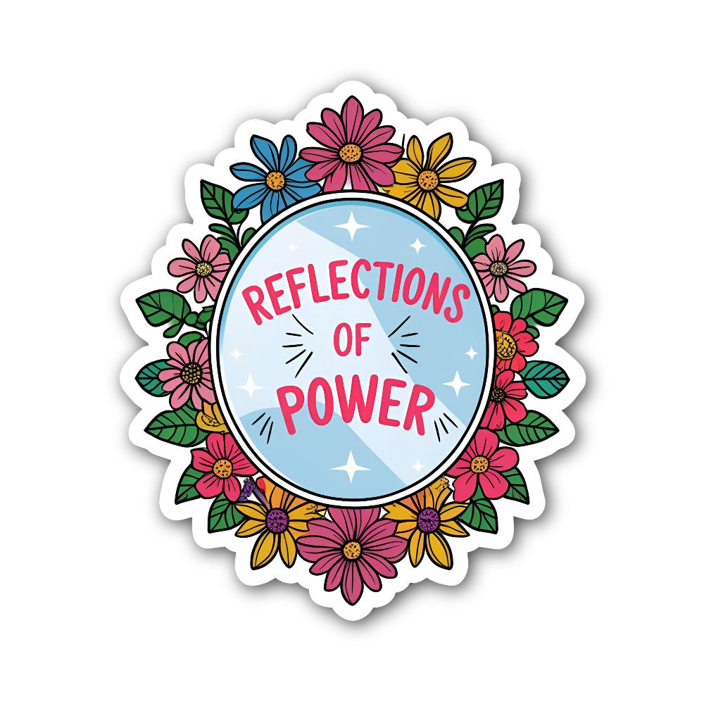 Reflections Sticker, Waterproof Vinyl Decal Sticker Indoor Or Outdoor 2 (Pieces) 3" and 5"