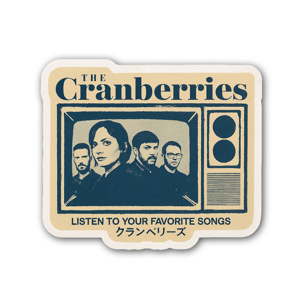 The Cranberries Sticker, Waterproof Vinyl Decal Sticker Indoor Or Outdoor 2 (Pieces) 3" and 5"