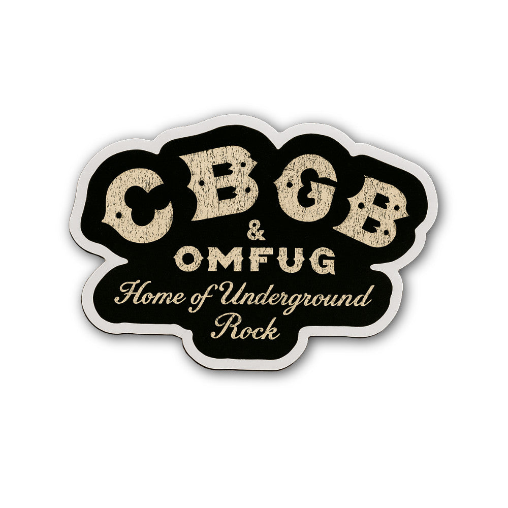 CBGB and OMFUG Sticker, Waterproof Vinyl Decal Sticker Indoor Or Outdoor 2 (Pieces) 3" and 5"