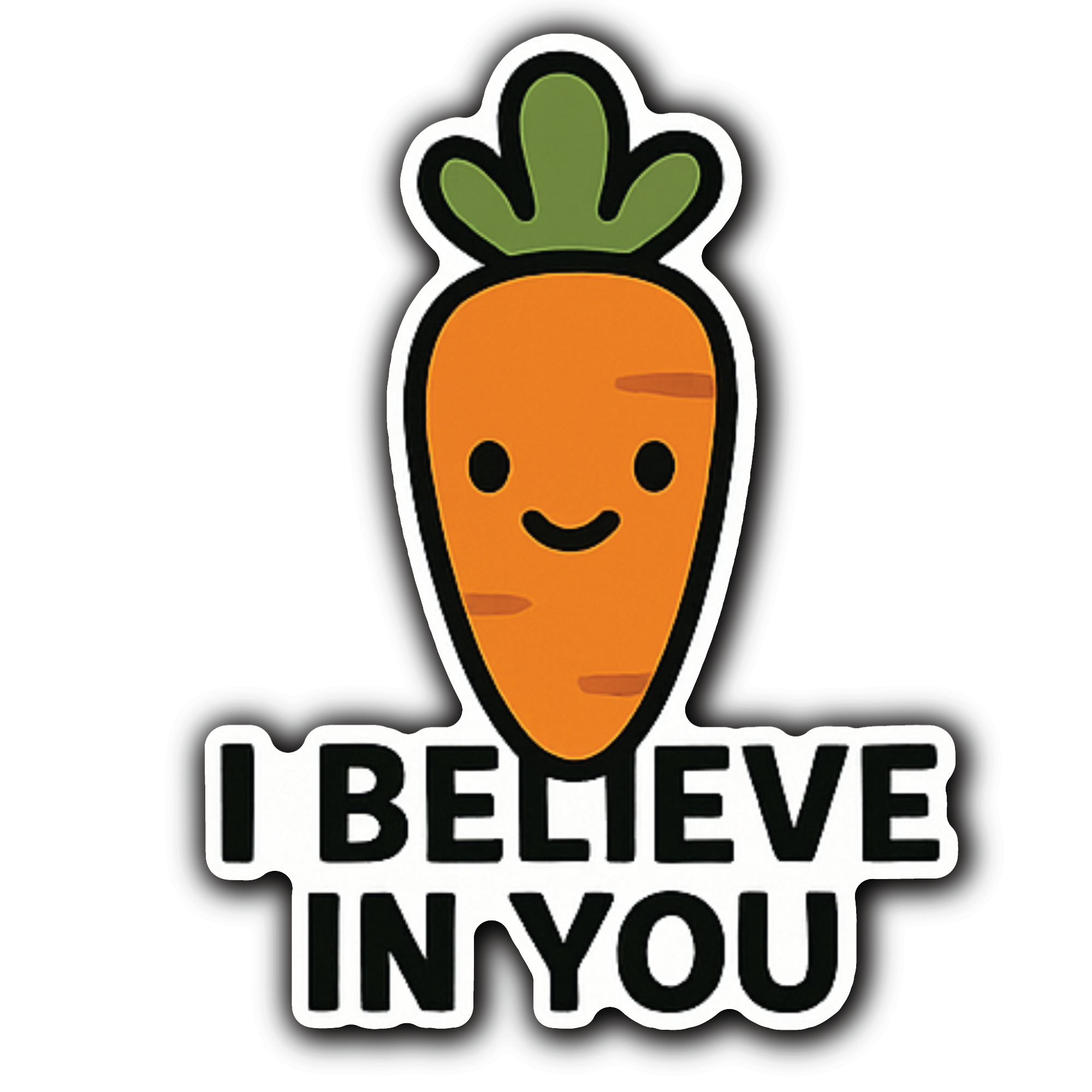 I Believe in You Sticker, Waterproof Vinyl Decal Sticker Indoor Or Outdoor 2 (Pieces) 3" and 5"
