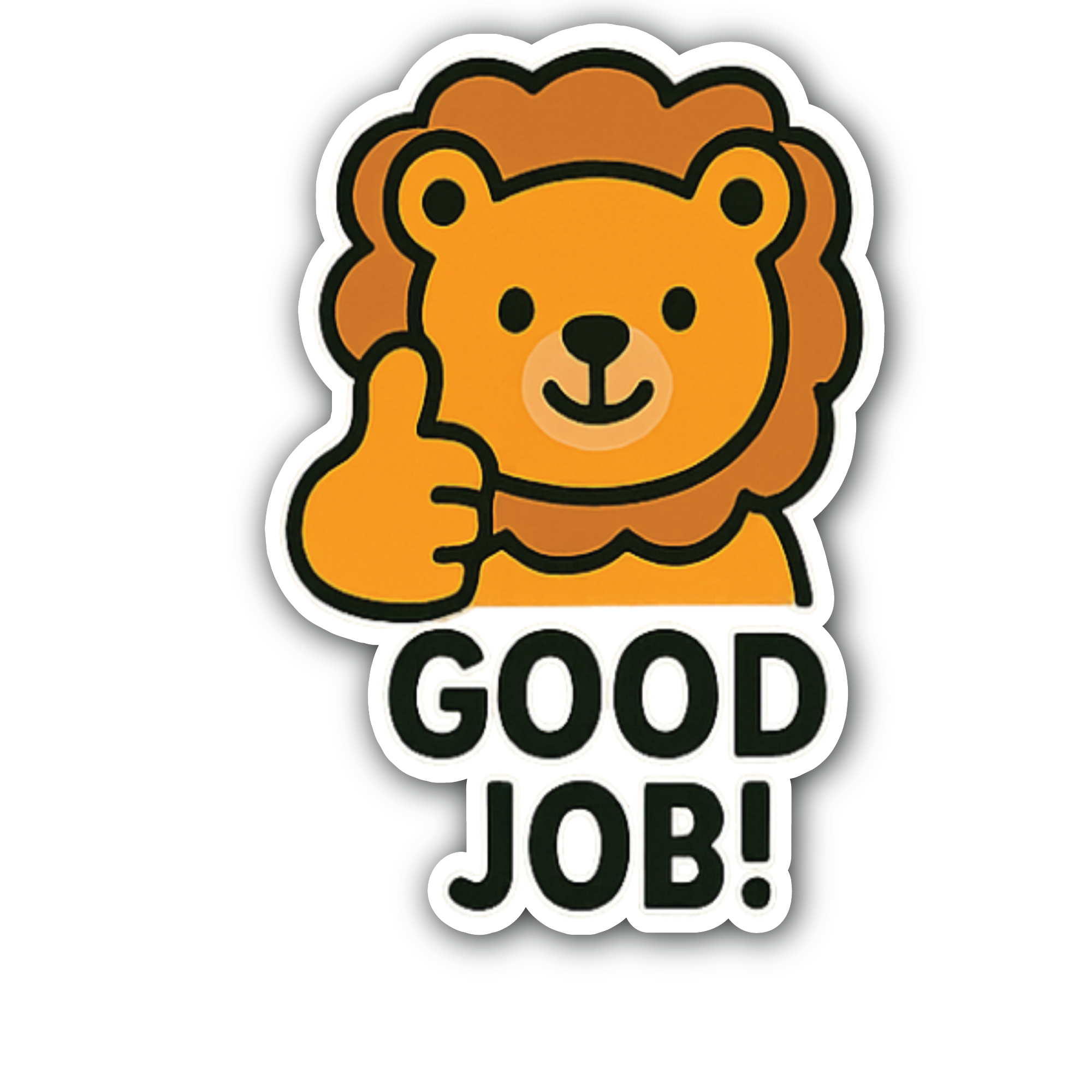 Good Job Sticker, Waterproof Vinyl Decal Sticker Indoor Or Outdoor 2 (Pieces) 3" and 5"