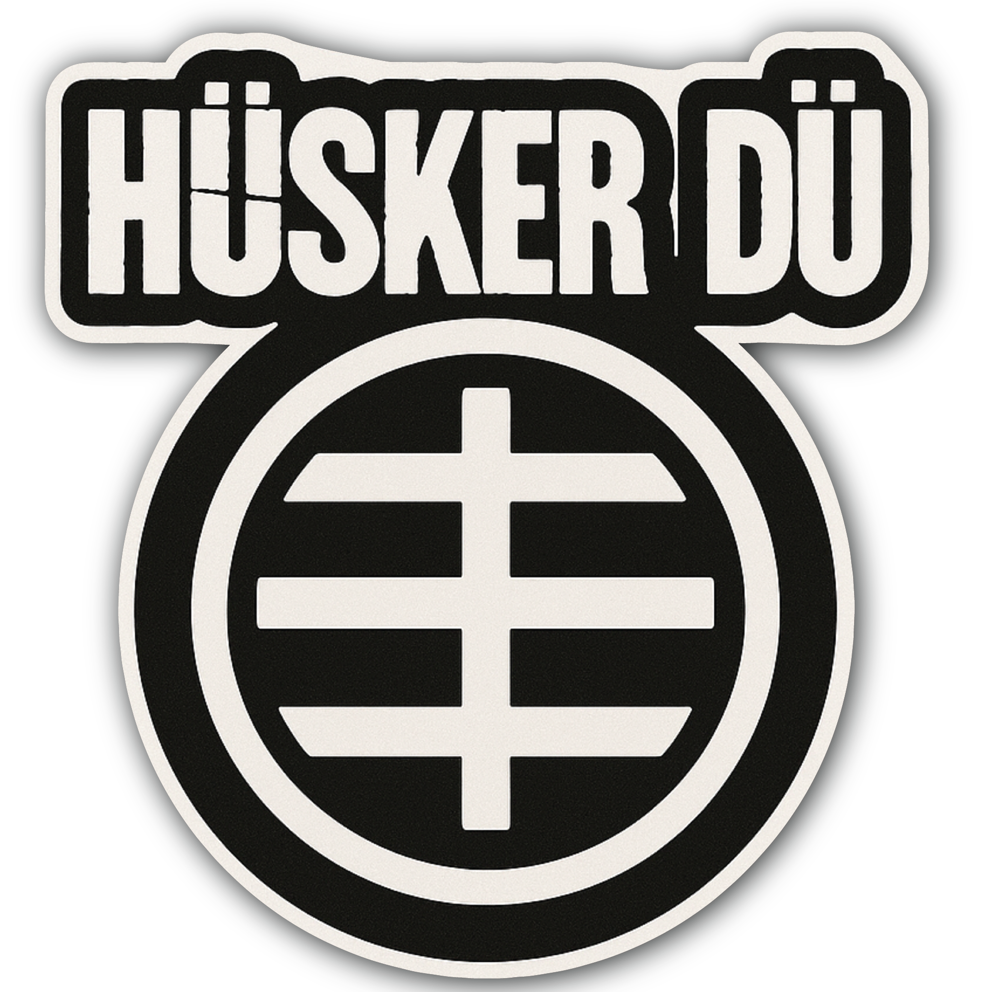 Husker Du Sticker, Waterproof Vinyl Decal Sticker Indoor Or Outdoor 2 (Pieces) 3" and 5"