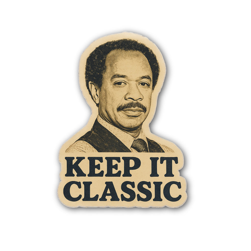 Keep IT Classic  Sticker, Waterproof Vinyl Decal Sticker Indoor Or Outdoor 2 (Pieces) 3" and 5"