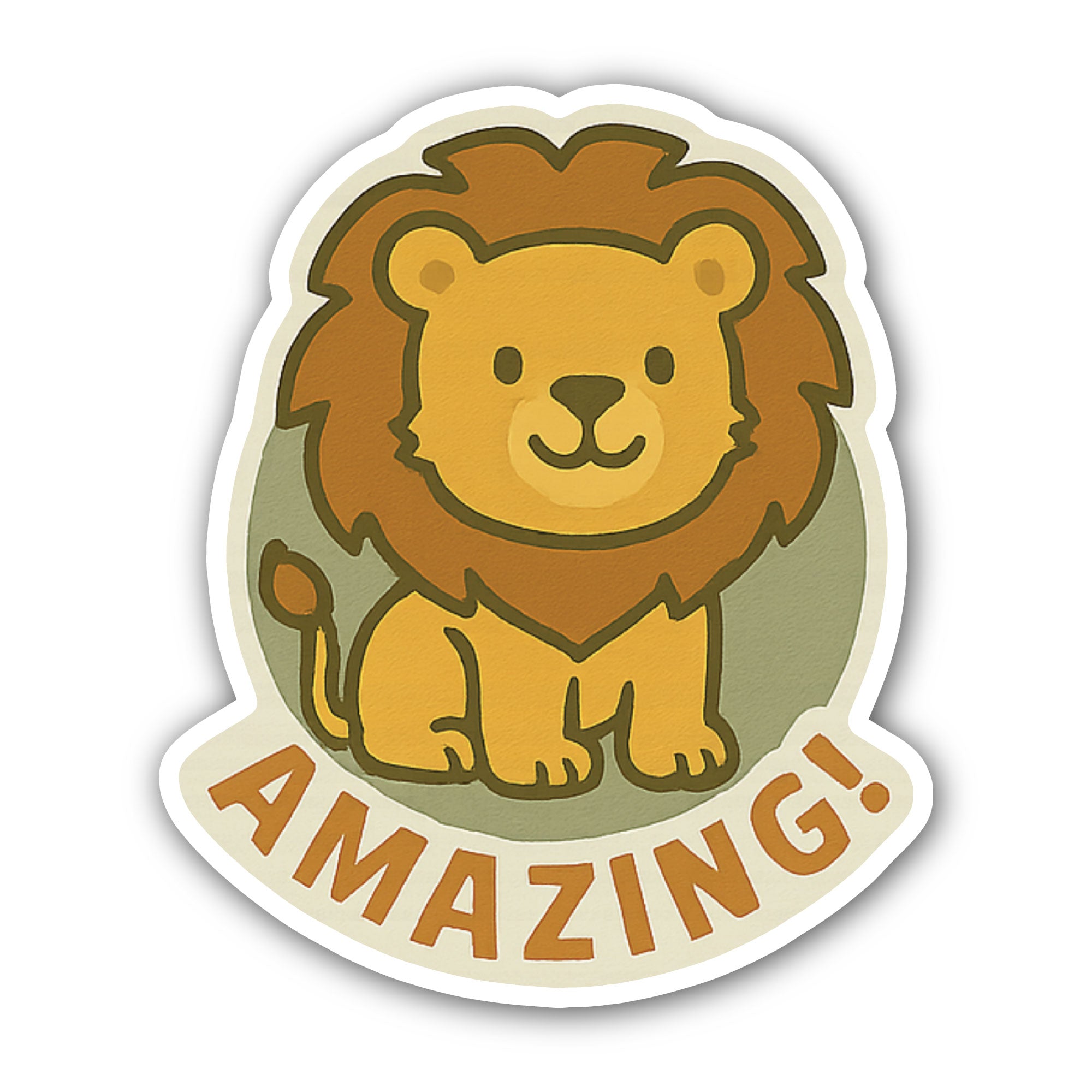 Amazing Sticker, Waterproof Vinyl Decal Sticker Indoor Or Outdoor 2 (Pieces) 3" and 5"