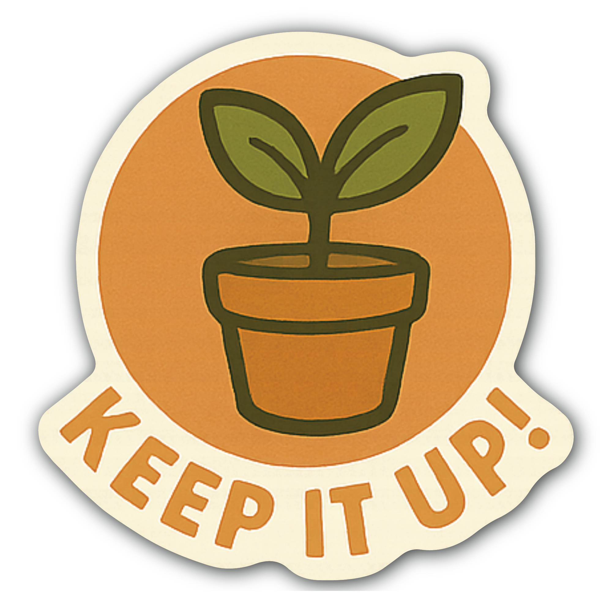 Plant Sticker, Waterproof Vinyl Decal Sticker Indoor Or Outdoor 2 (Pieces) 3" and 5"