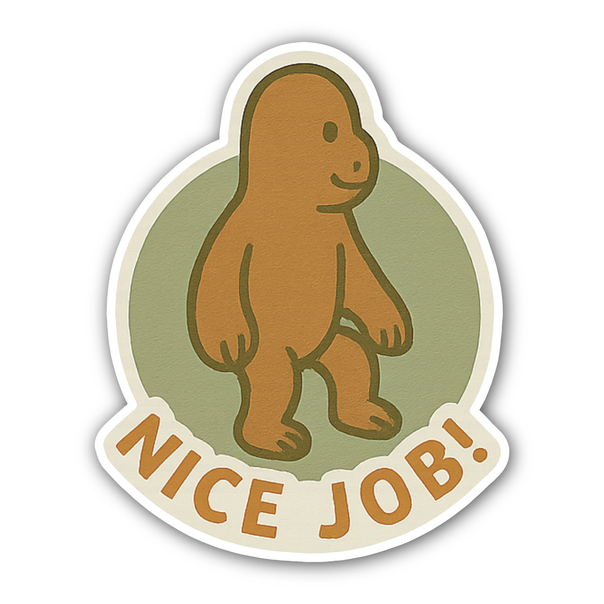 Brown Bear Sticker, Waterproof Vinyl Decal Sticker Indoor Or Outdoor 2 (Pieces) 3" and 5"