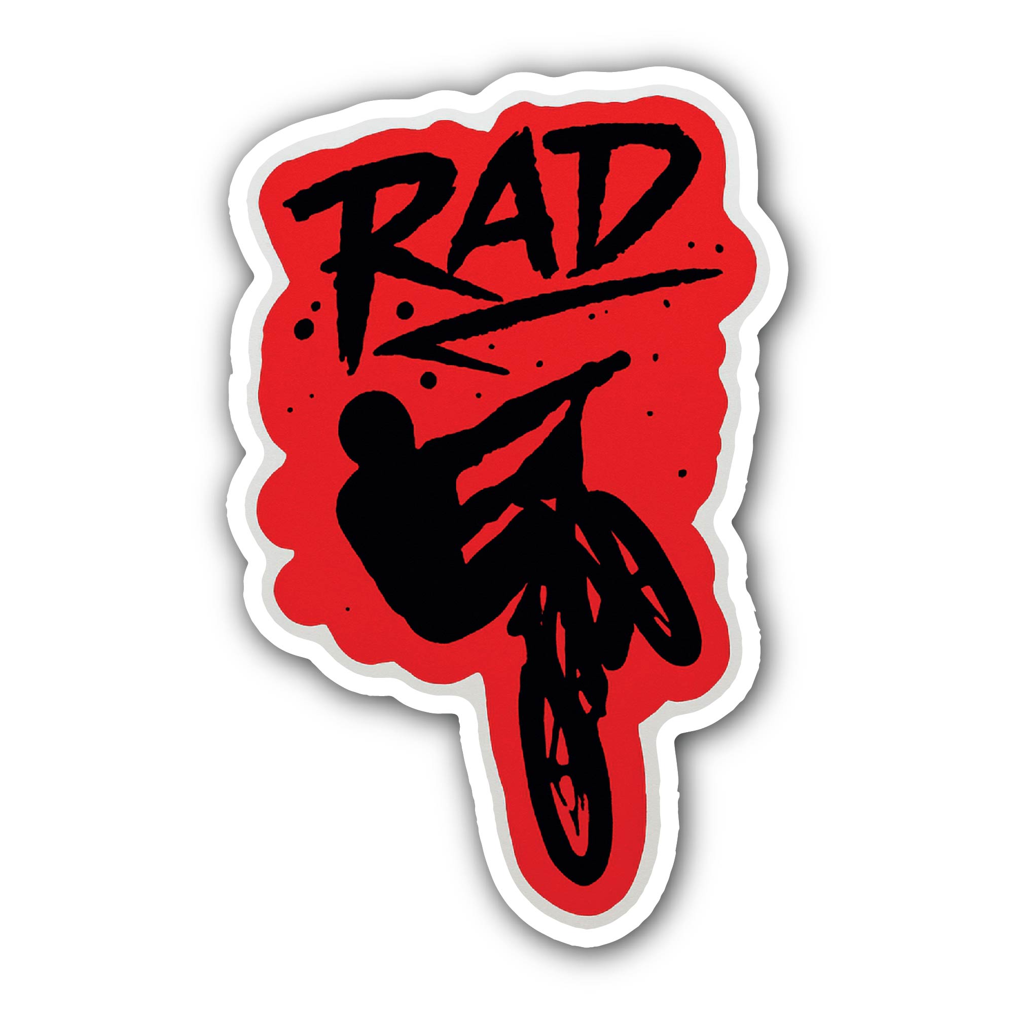 RAD Sticker, Waterproof Vinyl Decal Sticker Indoor Or Outdoor 2 (Pieces) 3" and 5"