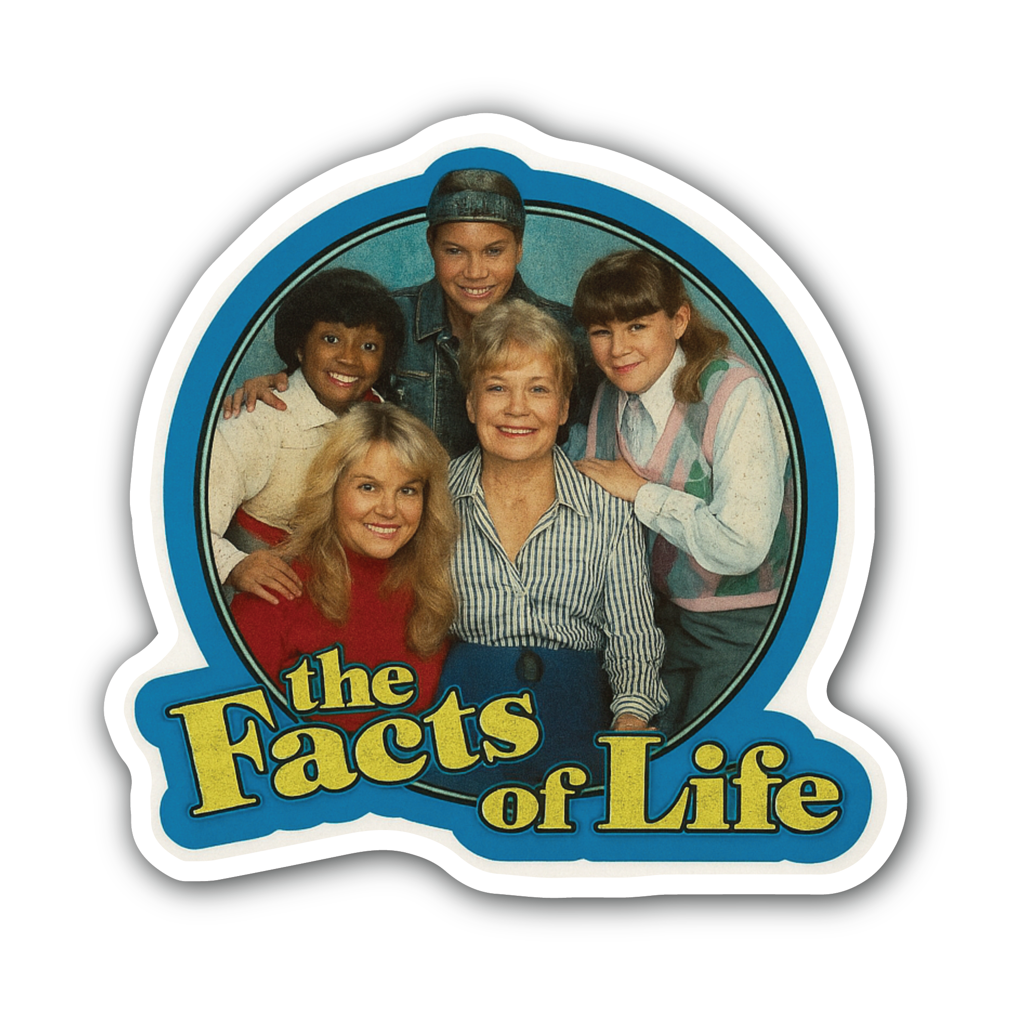 The Facts Life Sticker, Waterproof Vinyl Decal Sticker Indoor Or Outdoor 2 (Pieces) 3" and 5"