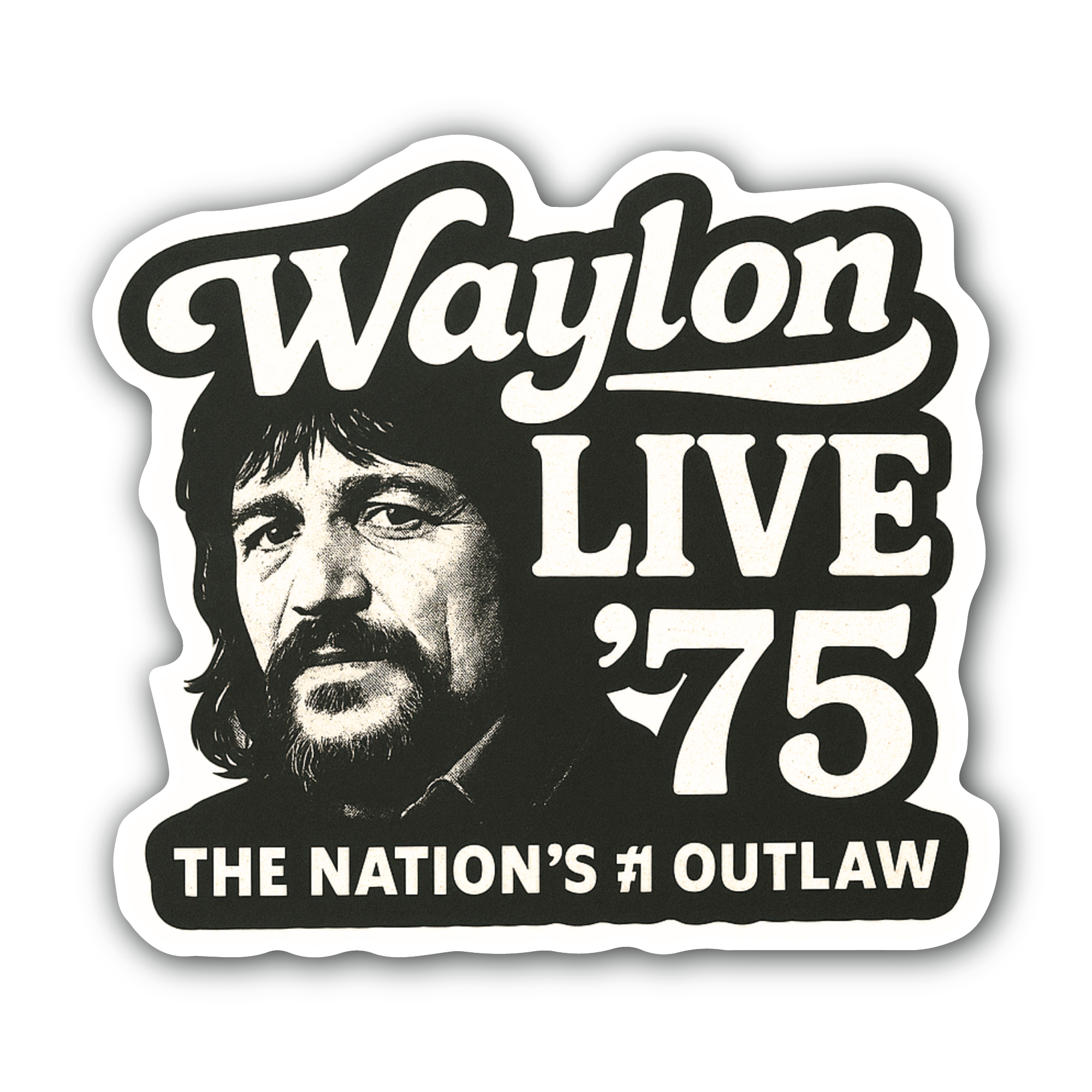 Live 75 Sticker, Waterproof Vinyl Decal Sticker Indoor Or Outdoor 2 (Pieces) 3" and 5"