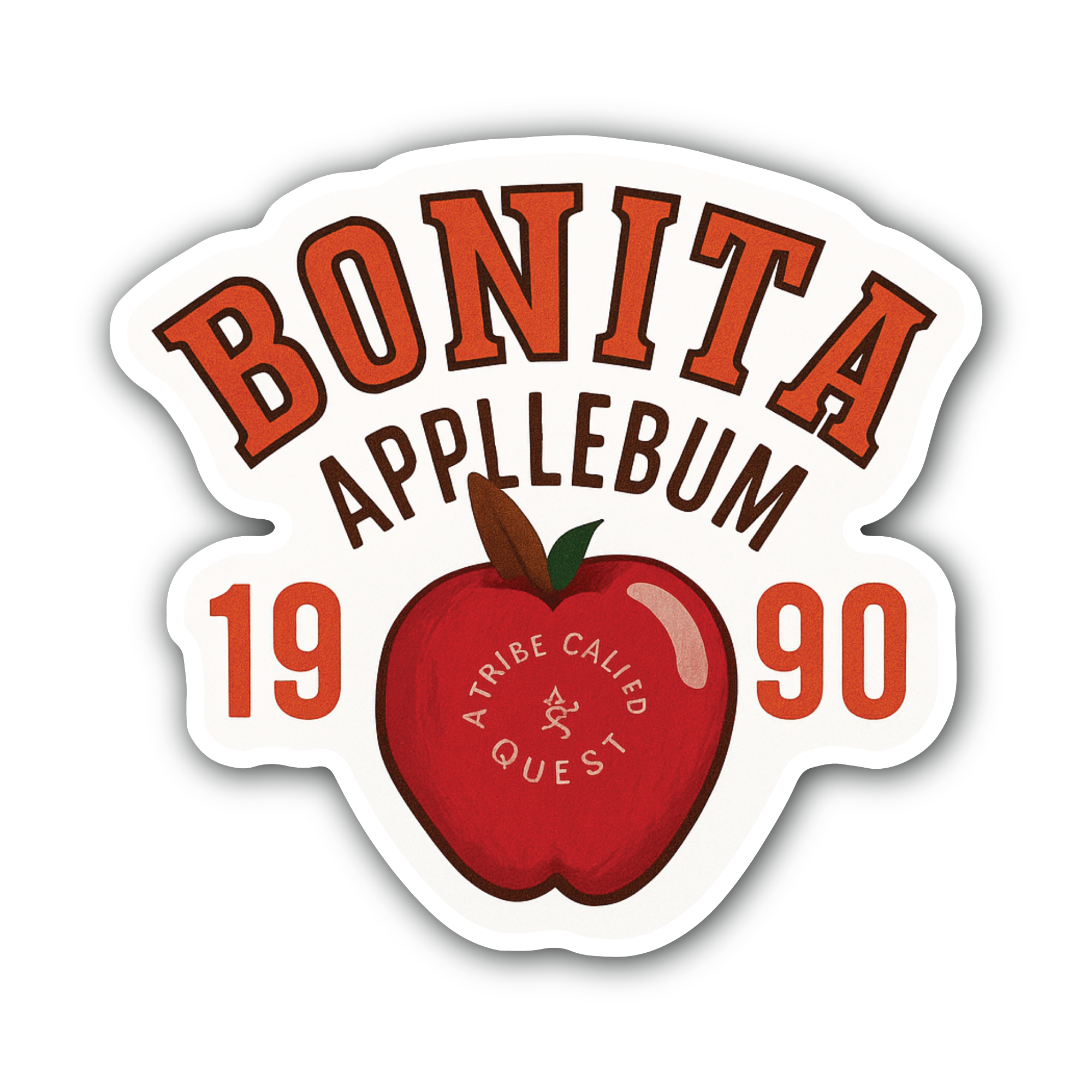 Bonita Sticker, Waterproof Vinyl Decal Sticker Indoor Or Outdoor 2 (Pieces) 3" and 5"