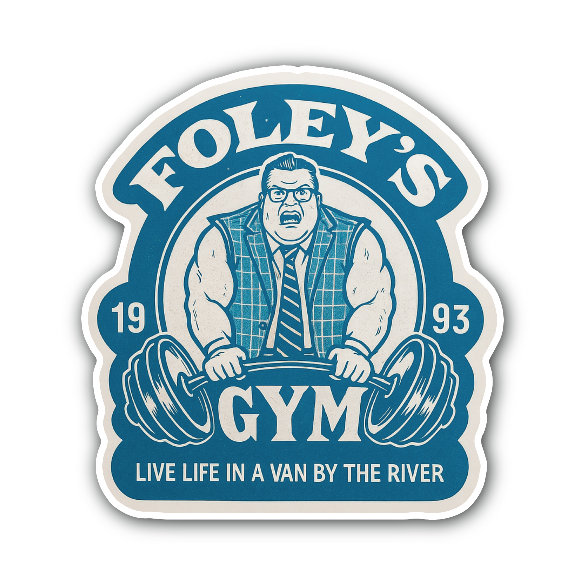 Foley's Gym Sticker, Waterproof Vinyl Decal Sticker Indoor Or Outdoor 2 (Pieces) 3" and 5"