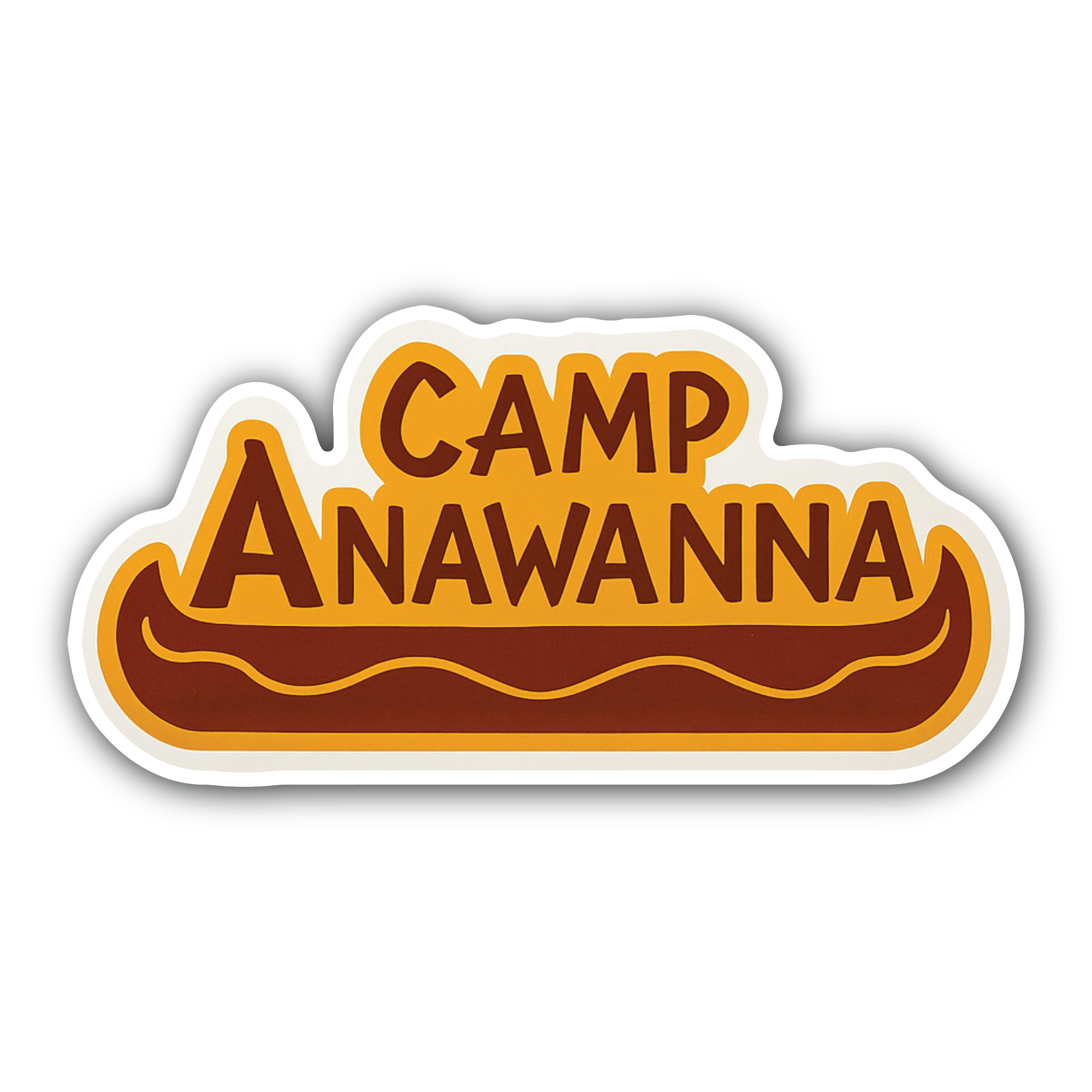 Camp Sticker, Waterproof Vinyl Decal Sticker Indoor Or Outdoor 2 (Pieces) 3" and 5"