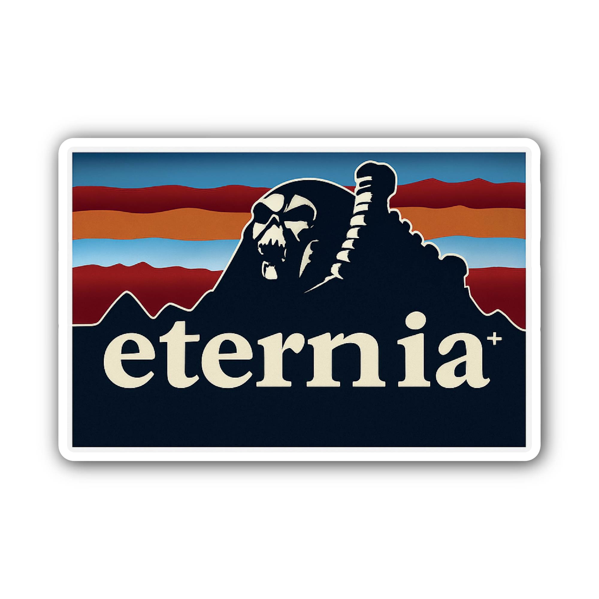 Eternia Sticker, Waterproof Vinyl Decal Sticker Indoor Or Outdoor 2 (Pieces) 3" and 5"