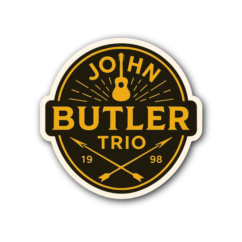 John Butler Trio Sticker, Waterproof Vinyl Decal Sticker Indoor Or Outdoor 2 (Pieces) 3" and 5"