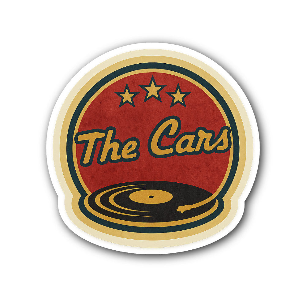 The Cars Sticker, Waterproof Vinyl Decal Sticker Indoor Or Outdoor 2 (Pieces) 3" and 5"