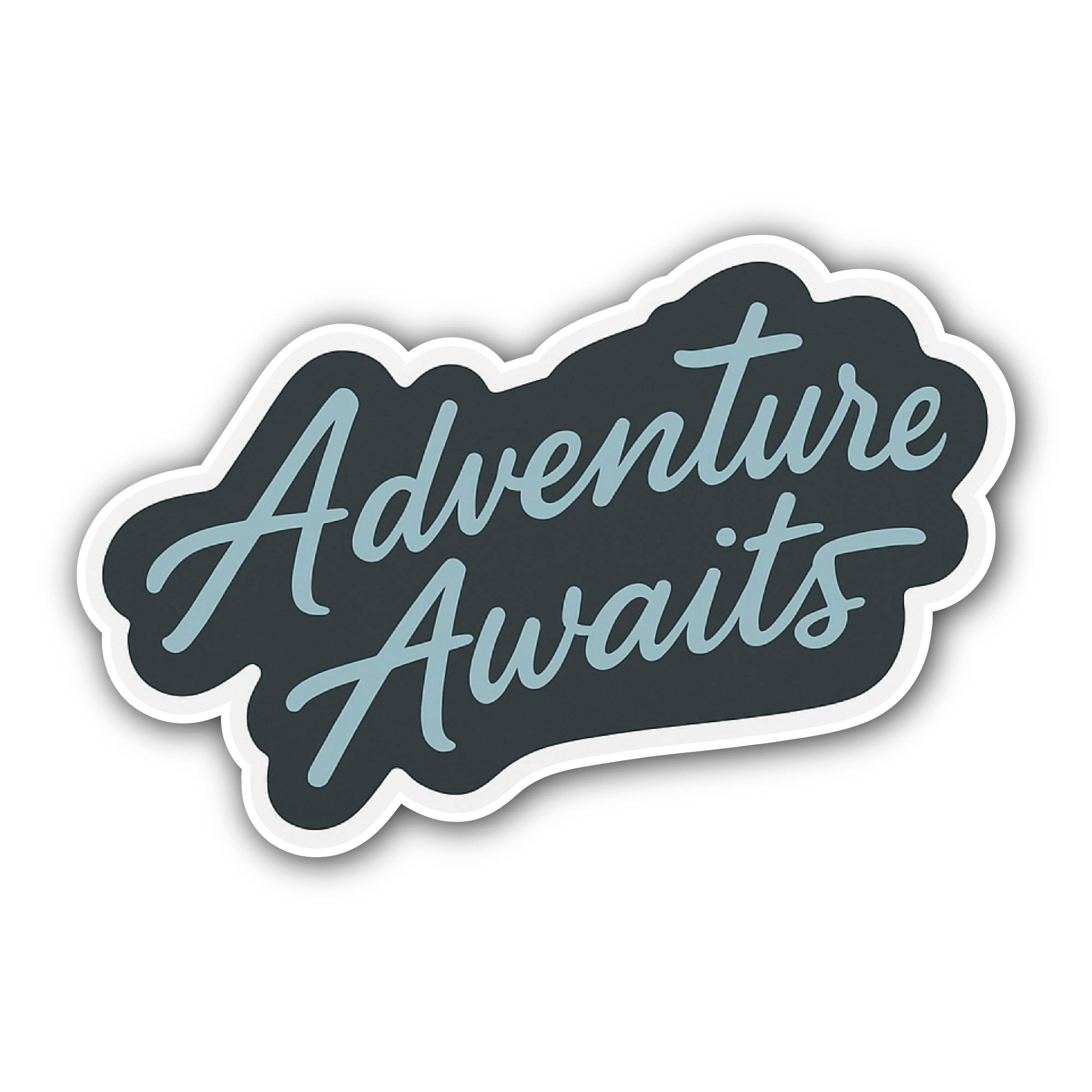 Adventure Awaits Sticker, Waterproof Vinyl Decal Sticker Indoor Or Outdoor 2 (Pieces) 3" and 5"