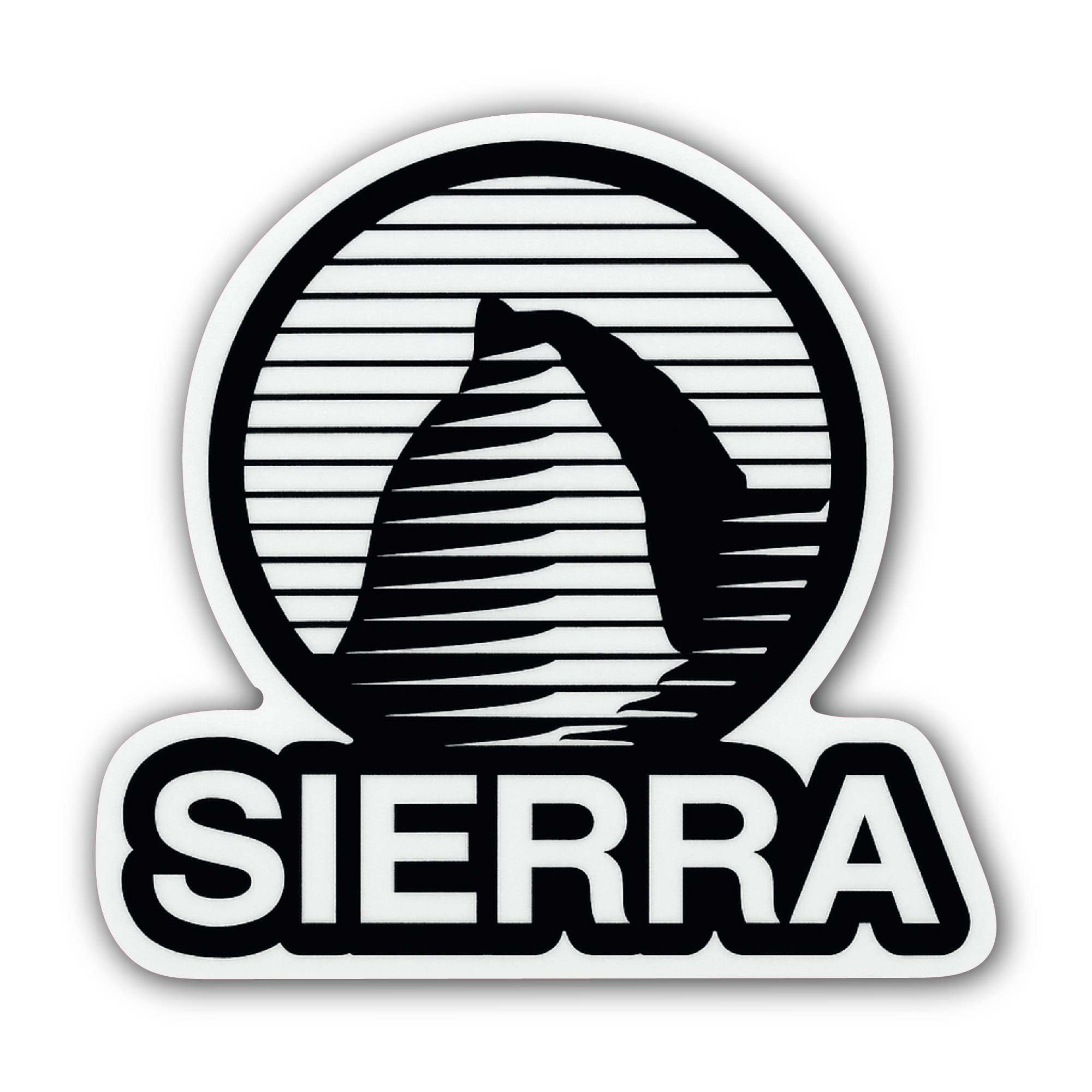 SIERRA Sticker, Waterproof Vinyl Decal Sticker Indoor Or Outdoor 2 (Pieces) 3" and 5"