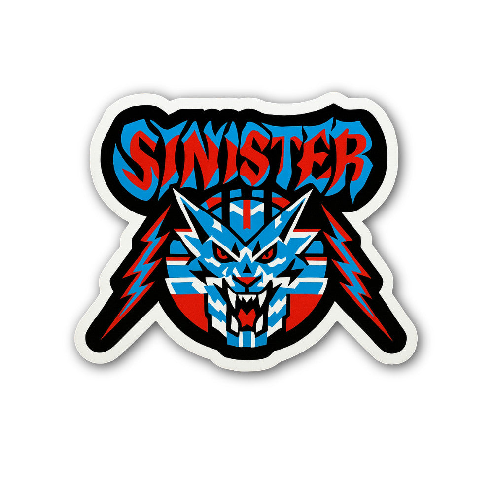 Sinistar Sticker, Waterproof Vinyl Decal Sticker Indoor Or Outdoor 2 (Pieces) 3" and 5"