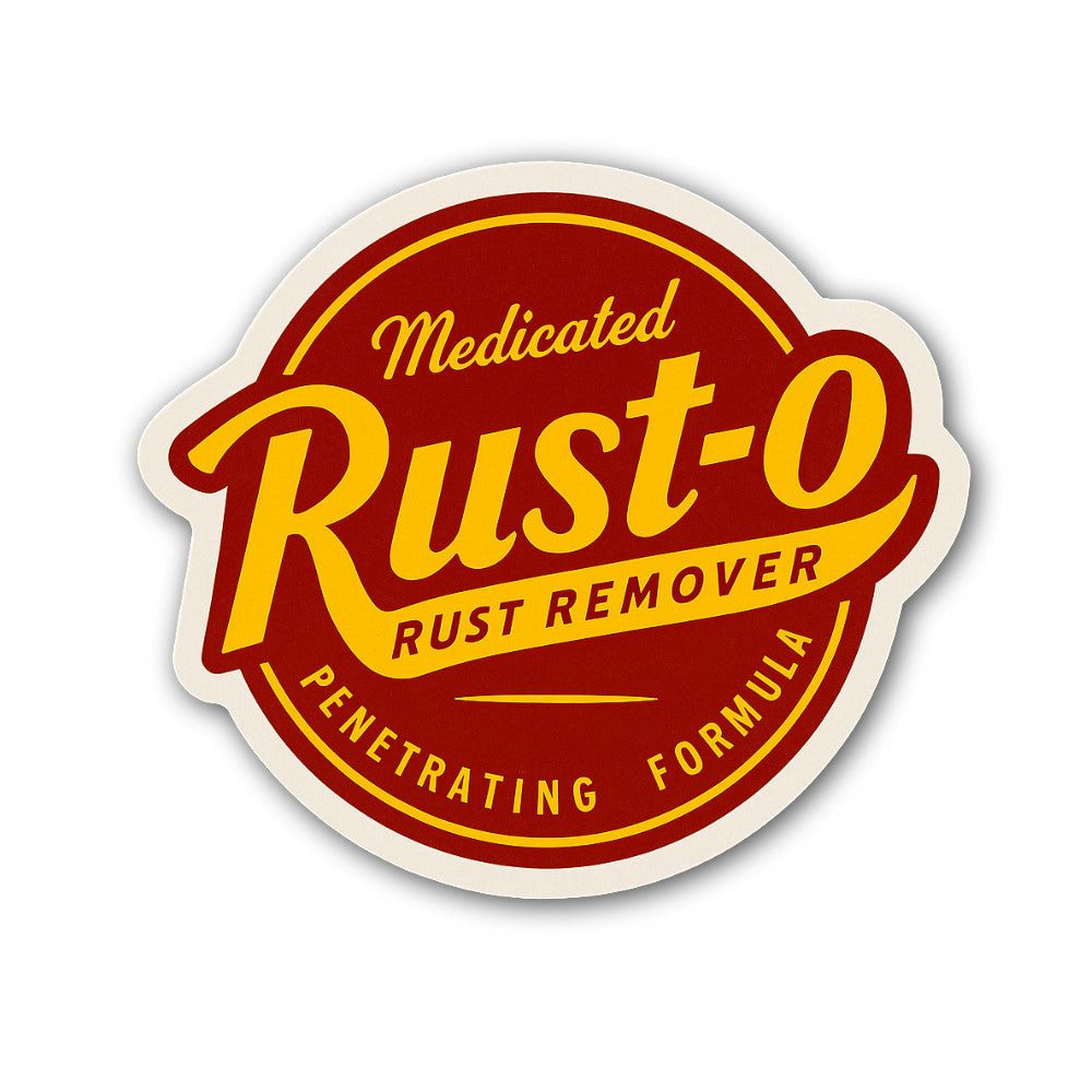 Rust Eze Auto Logo Sticker, Waterproof Vinyl Decal Sticker Indoor Or Outdoor 2 (Pieces) 3" and 5"