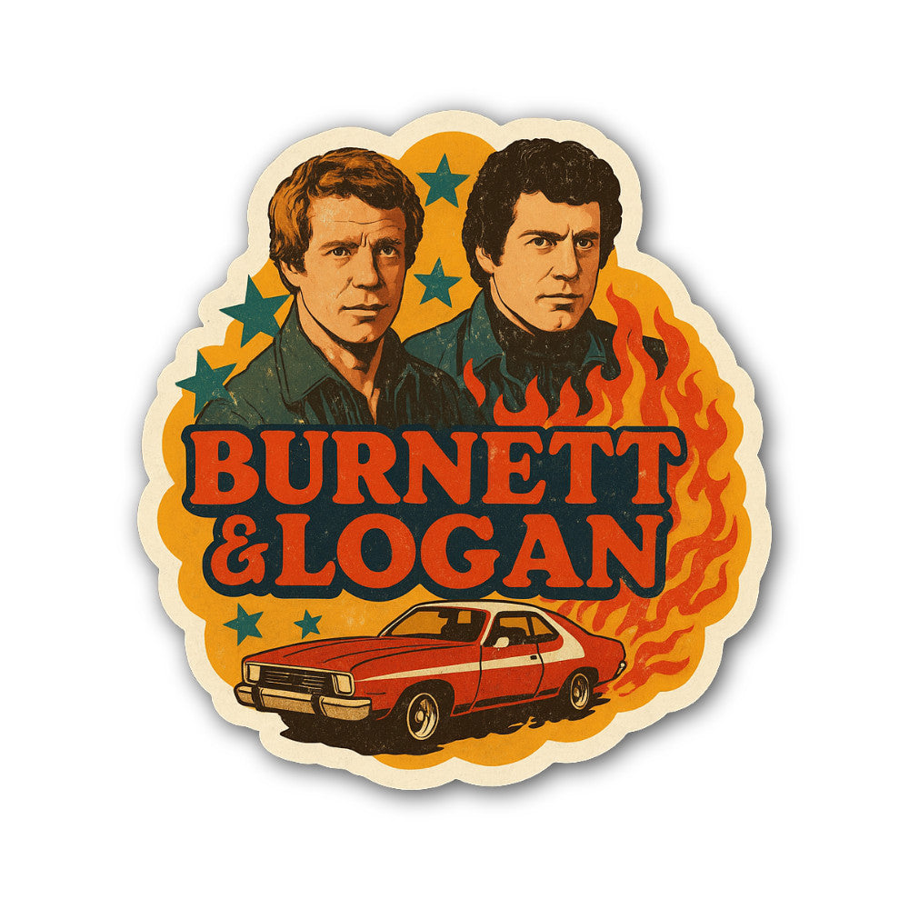 Burnett & Logan Sticker, Waterproof Vinyl Decal Sticker Indoor Or Outdoor 2 (Pieces) 3" and 5"