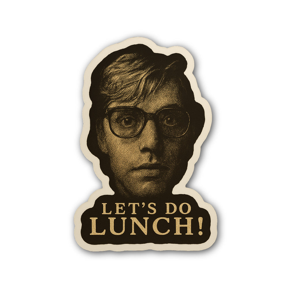 Let's DO Lunch Sticker, Waterproof Vinyl Decal Sticker Indoor Or Outdoor 2 (Pieces) 3" and 5"