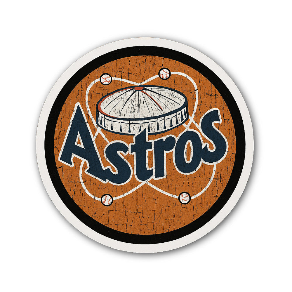 Astros Sticker, Waterproof Vinyl Decal Sticker Indoor Or Outdoor 2 (Pieces) 3" and 5"