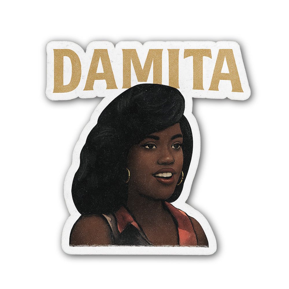DAMITA Sticker, Waterproof Vinyl Decal Sticker Indoor Or Outdoor 2 (Pieces) 3" and 5"