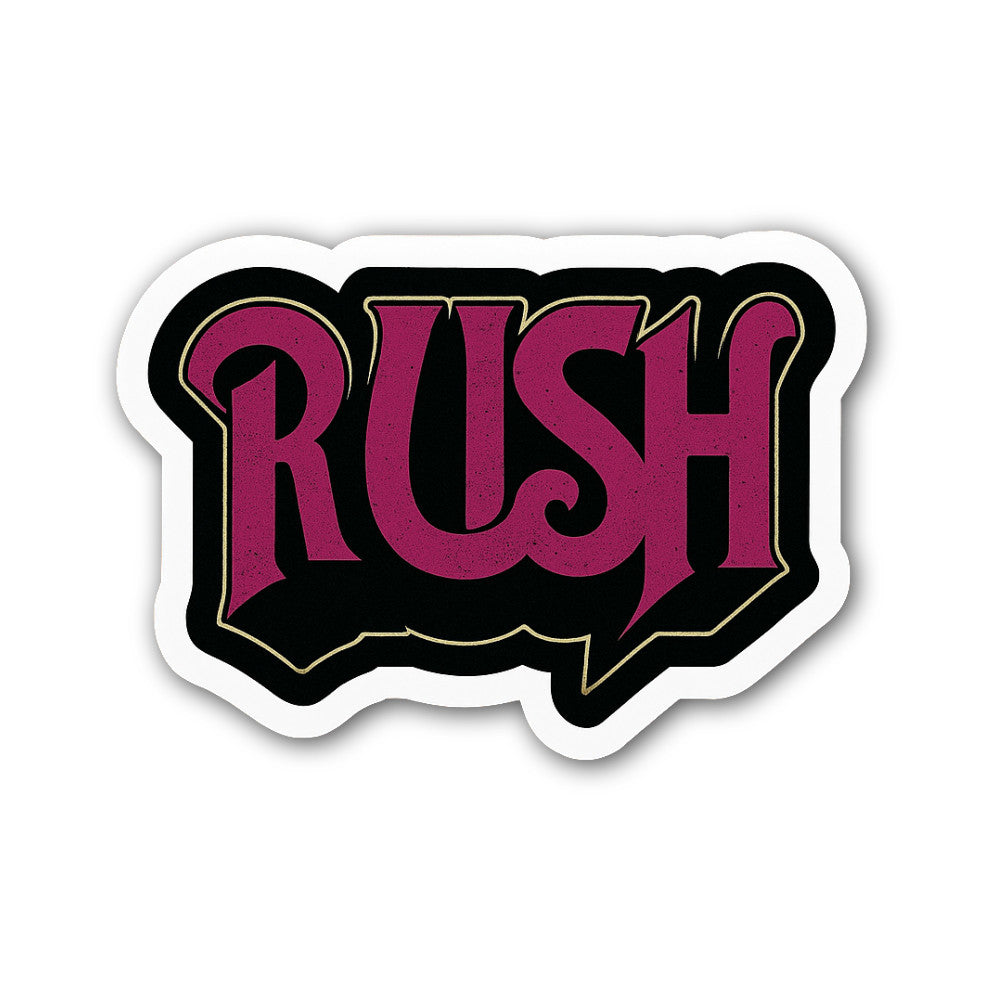 Rush Sticker, Waterproof Vinyl Decal Sticker Indoor Or Outdoor 2 (Pieces) 3" and 5"