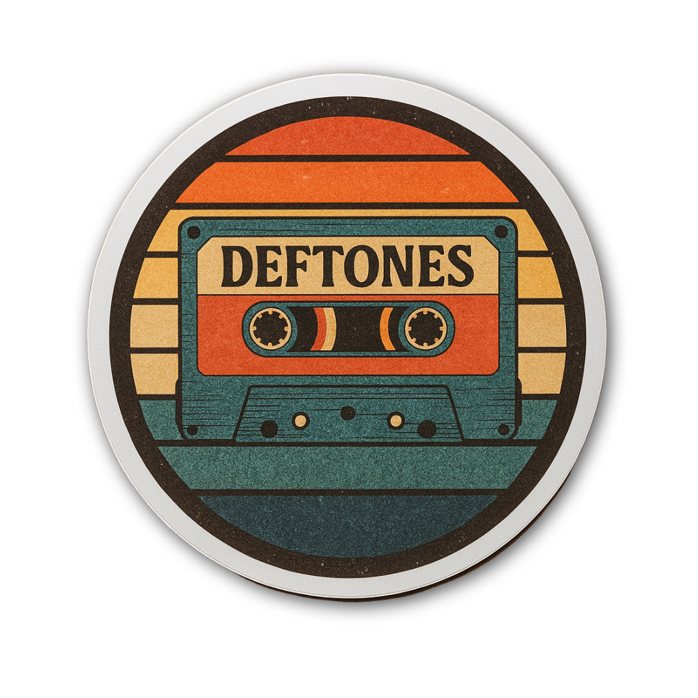 Deftones Sticker, Waterproof Vinyl Decal Sticker Indoor Or Outdoor 2 (Pieces) 3" and 5"