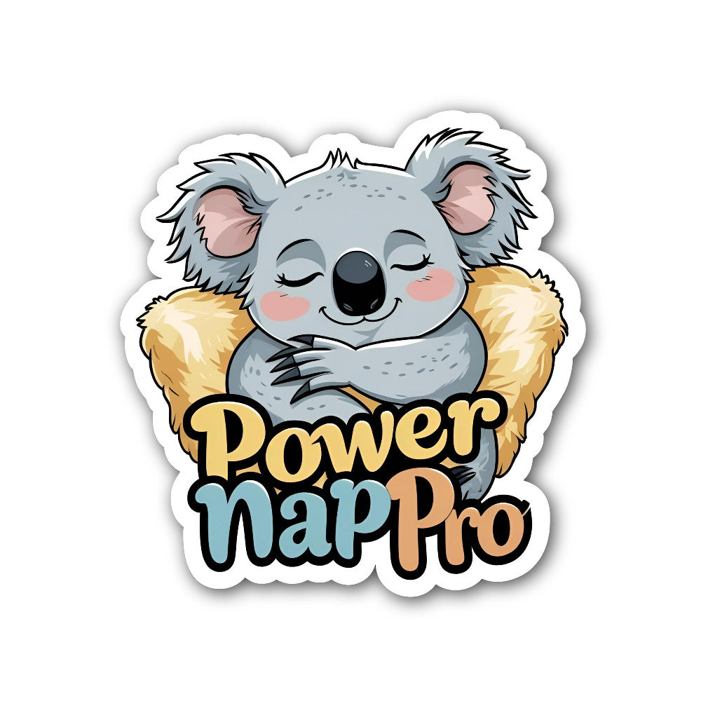 Power napPro Sticker, Waterproof Vinyl Decal Sticker Indoor Or Outdoor 2 (Pieces) 3" and 5"
