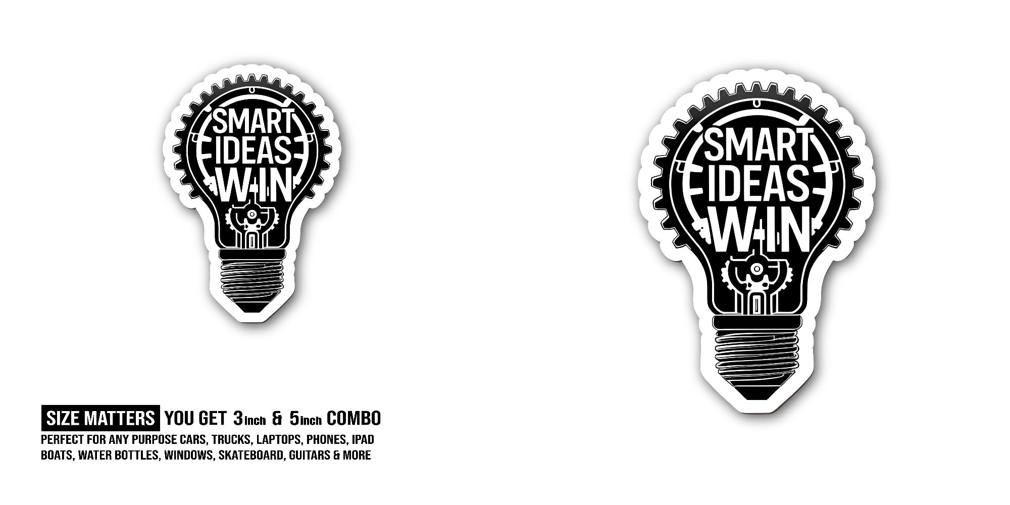 SECURE THE BAG Sticker, Waterproof Vinyl Decal Sticker Indoor Or Outdoor 2 (Pieces) 3" and 5"