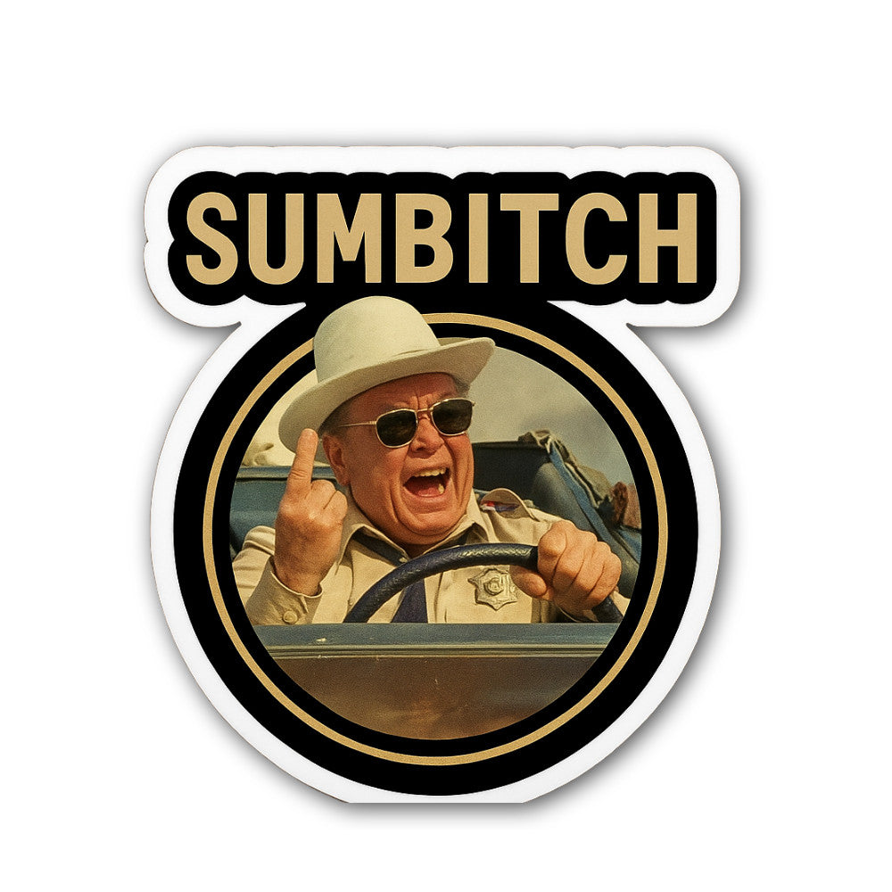 SUMBITCH Sticker, Waterproof Vinyl Decal Sticker Indoor Or Outdoor 2 (Pieces) 3" and 5"
