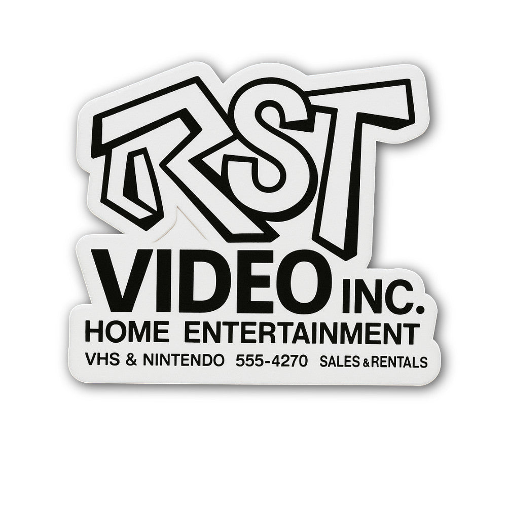 RST VIDEO INC. HOME ENTERTAINMENT Sticker, Waterproof Vinyl Decal Sticker Indoor Or Outdoor 2 (Pieces) 3" and 5"