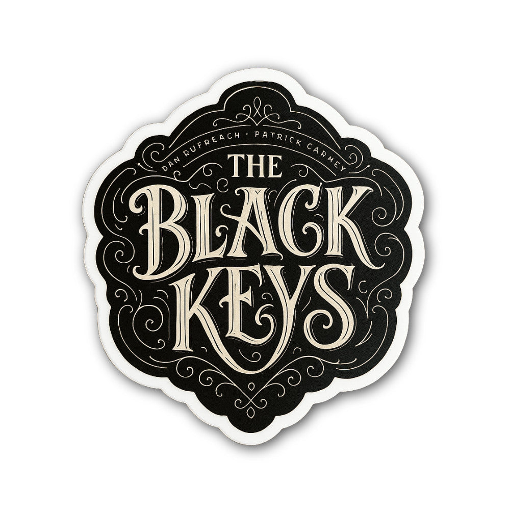 THE BLACK KEYS Sticker, Waterproof Vinyl Decal Sticker Indoor Or Outdoor 2 (Pieces) 3" and 5"