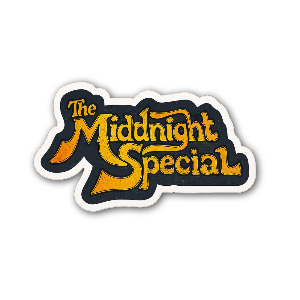 Middnight Special Sticker, Waterproof Vinyl Decal Sticker Indoor Or Outdoor 2 (Pieces) 3" and 5"