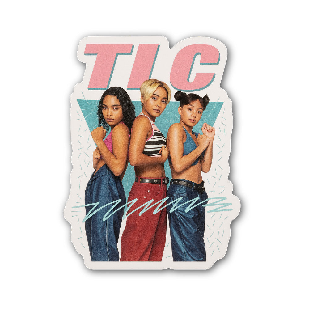 TLC Group Sticker, Waterproof Vinyl Decal Sticker Indoor Or Outdoor 2 (Pieces) 3" and 5"