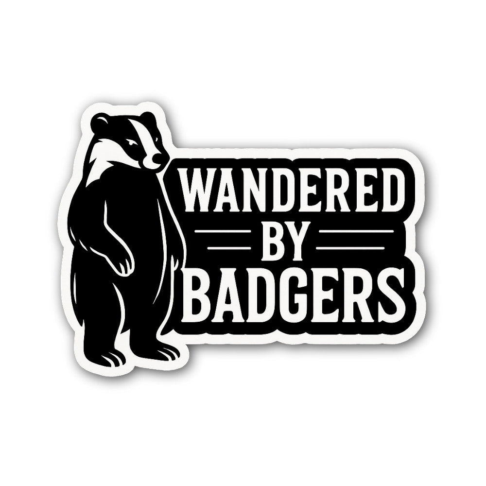WANDERED Sticker, Waterproof Vinyl Decal Sticker Indoor Or Outdoor 2 (Pieces) 3" and 5"